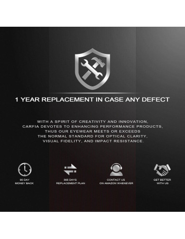 Gafas de Conducción Nocturna CARFIA Marco Redondo Amarillo