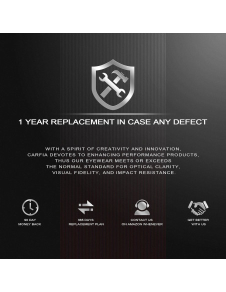 Gafas de Conducción Nocturna CARFIA Marco Redondo Amarillo