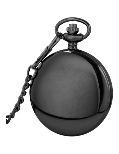 Reloj de bolsillo SwitchMe PK062901 cuarzo negro con cadena