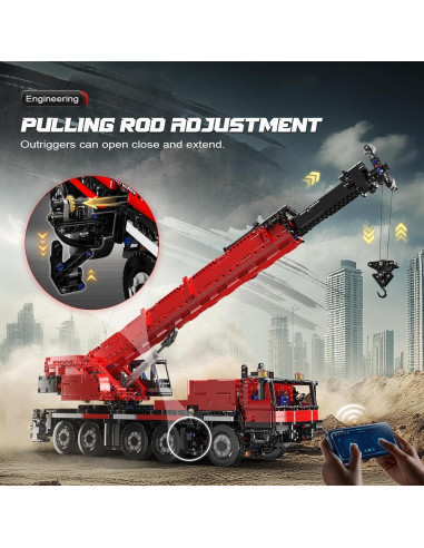 Grúa de Construcción Mould King 17074 Control Remoto 3218PCS