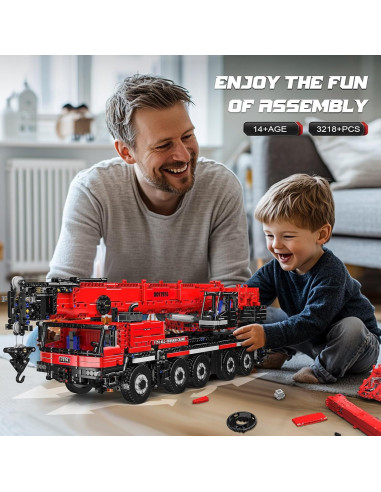 Grúa de Construcción Mould King 17074 Control Remoto 3218PCS