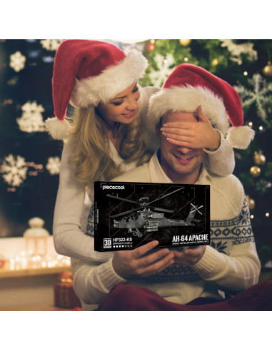 Modelo 3D de Metal Piececool AH-64 Apache 145 Piezas