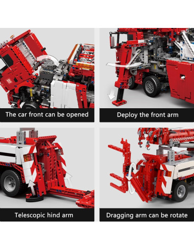 Vehículo de Rescate Mould King 17027 4883 Piezas con Motor