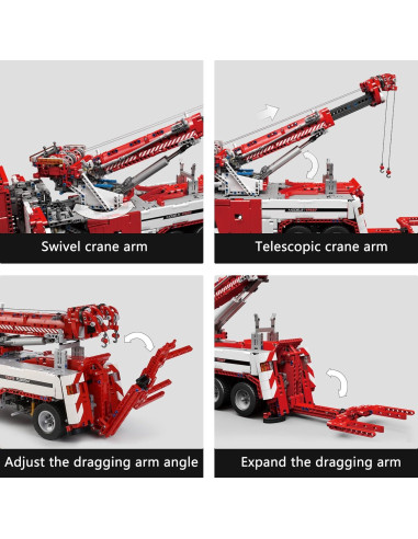 Vehículo de Rescate Mould King 17027 4883 Piezas con Motor