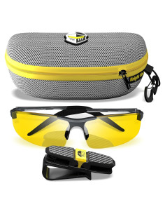 Gafas de Conducción Nocturna BLUPOND - Visión Amarilla HD