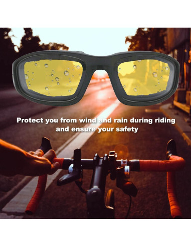 Gafas de Motocicleta Allhave ALL S16 Lente Amarillo UV