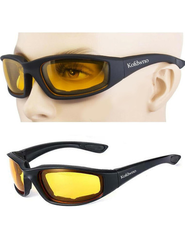 Gafas de Motocicleta Allhave ALL S16 Lente Amarillo UV
