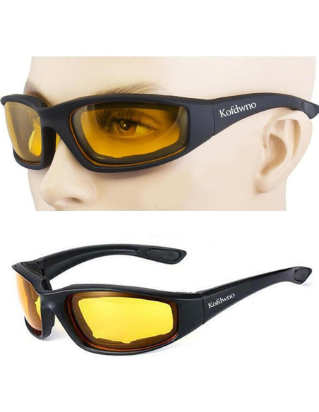 Gafas de Motocicleta Allhave ALL S16 Lente Amarillo UV