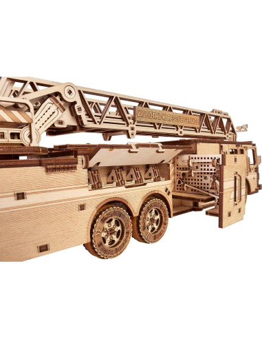 Camión de Bomberos Wood Trick 3D - Escalera Extensible