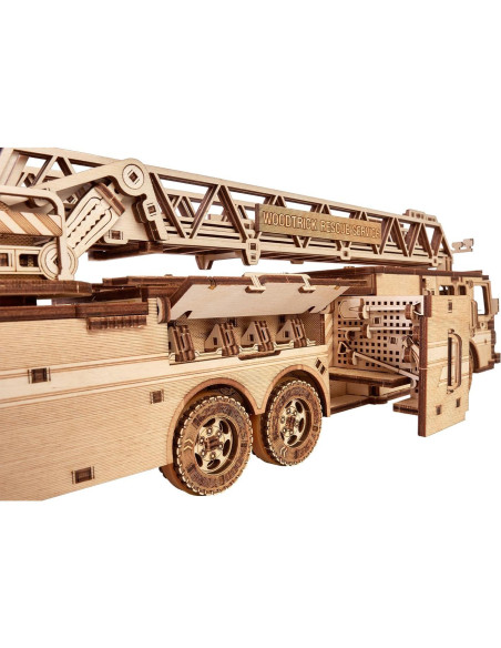 Camión de Bomberos Wood Trick 3D - Escalera Extensible