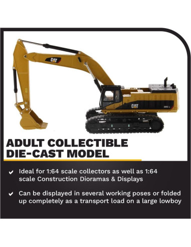 Excavadora Hidráulica Caterpillar 385C L 1:64 Diecast Masters