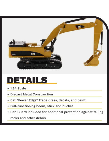 Excavadora Hidráulica Caterpillar 385C L 1:64 Diecast Masters