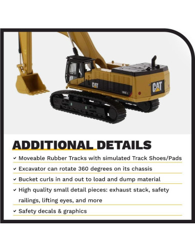 Excavadora Hidráulica Caterpillar 385C L 1:64 Diecast Masters