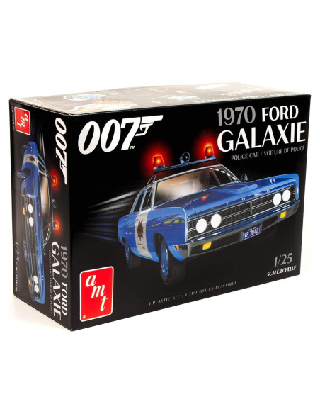 Coche de Policía Ford Galaxie 1970 AMT Modelo 1/25 Azul
