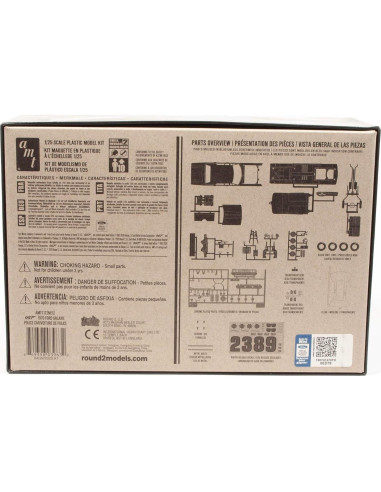 Coche de Policía Ford Galaxie 1970 AMT Modelo 1/25 Azul