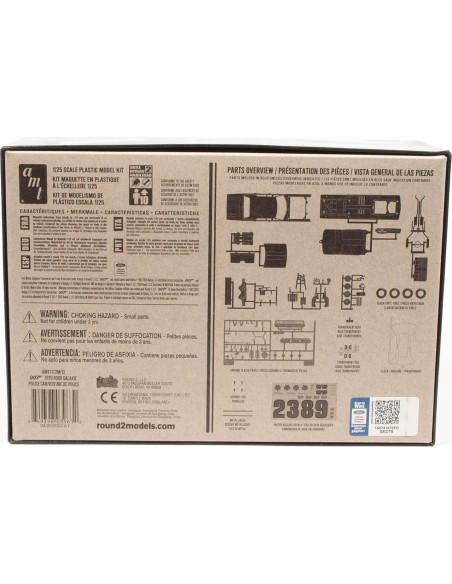 Coche de Policía Ford Galaxie 1970 AMT Modelo 1/25 Azul