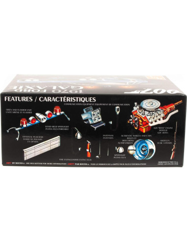 Coche de Policía Ford Galaxie 1970 AMT Modelo 1/25 Azul