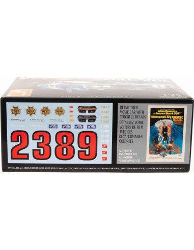 Coche de Policía Ford Galaxie 1970 AMT Modelo 1/25 Azul