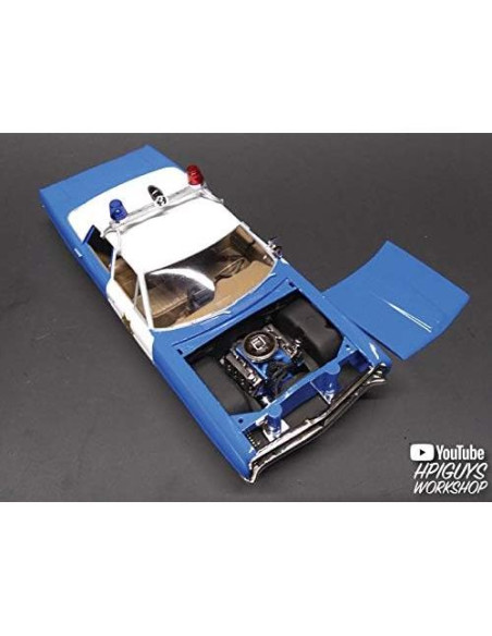 Coche de Policía Ford Galaxie 1970 AMT Modelo 1/25 Azul