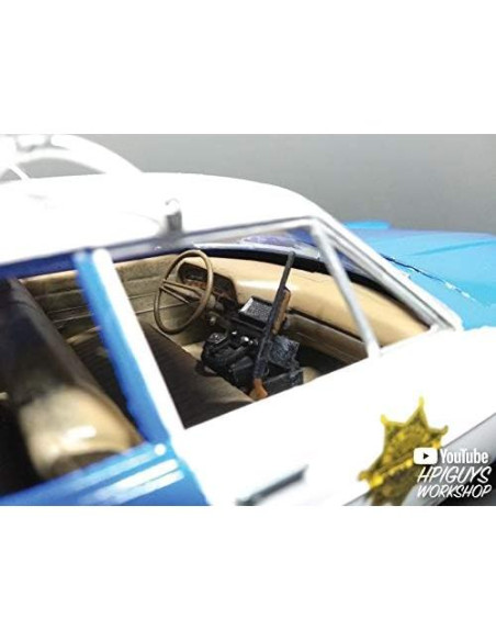 Coche de Policía Ford Galaxie 1970 AMT Modelo 1/25 Azul