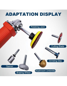 Varilla de Extensión para Amoladora Angular BAUFIX 80mm 2