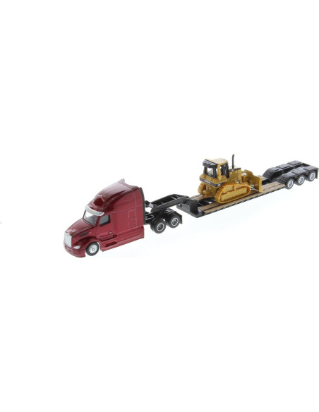 Tractora Tandem Peterbilt 579 UltraLoft 1:87 con Remolque y Bulldozer