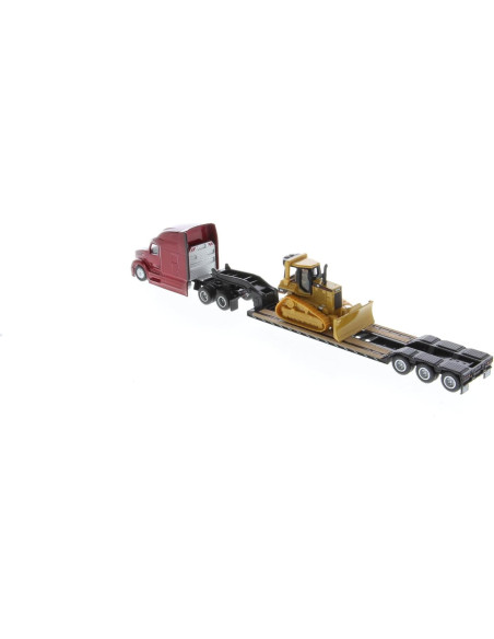 Tractora Tandem Peterbilt 579 UltraLoft 1:87 con Remolque y Bulldozer