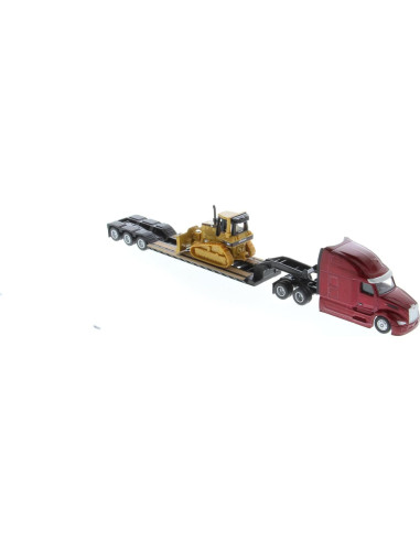 Tractora Tandem Peterbilt 579 UltraLoft 1:87 con Remolque y Bulldozer