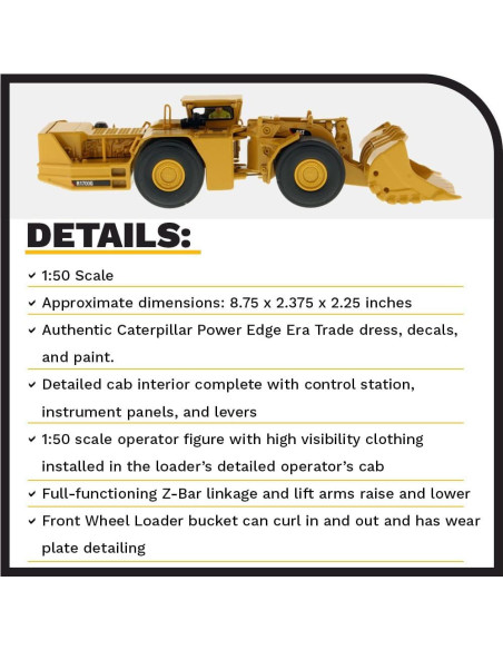 Cargador Caterpillar R1700G LHD Diecast Masters 1:50