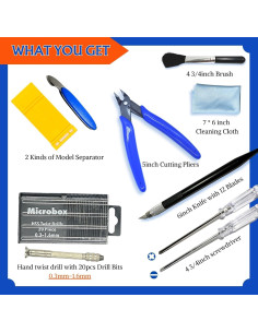 Kit de Herramientas para Modelos Gundam 64 Piezas JUNYAOHSU 2