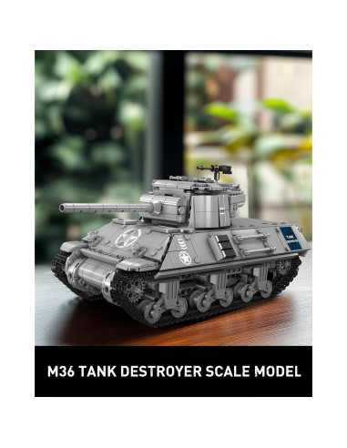 Mould King M36 Tanque Destructor RC 1057 Piezas