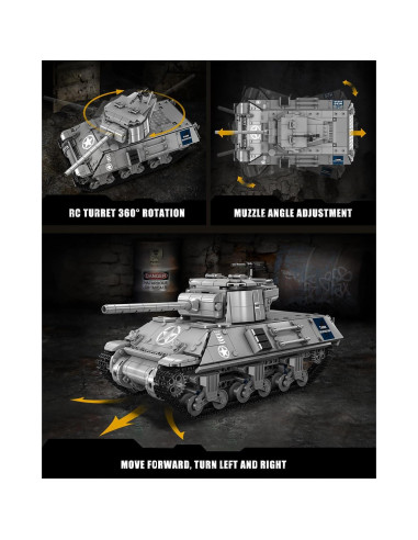 Mould King M36 Tanque Destructor RC 1057 Piezas