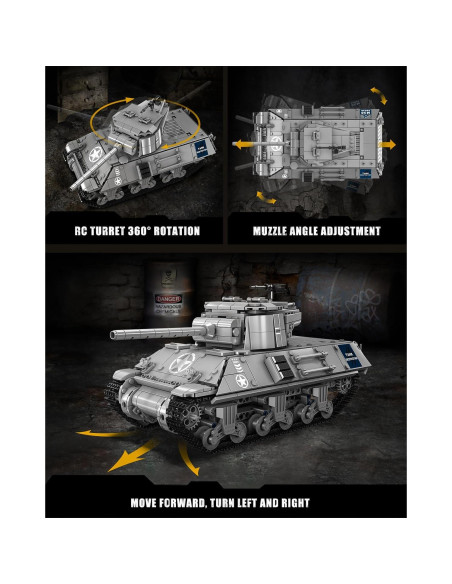 Mould King M36 Tanque Destructor RC 1057 Piezas