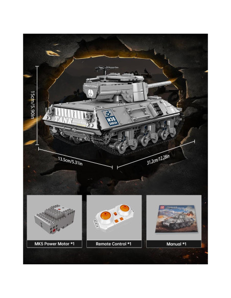 Mould King M36 Tanque Destructor RC 1057 Piezas