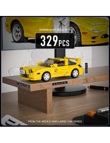 Mould King RX-7 Modelo de Coche 329 Piezas para Construcción