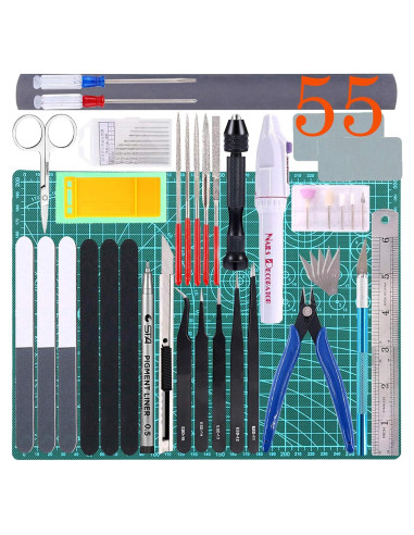 Kit de herramientas Gundam 55 piezas Bandai para modelismo