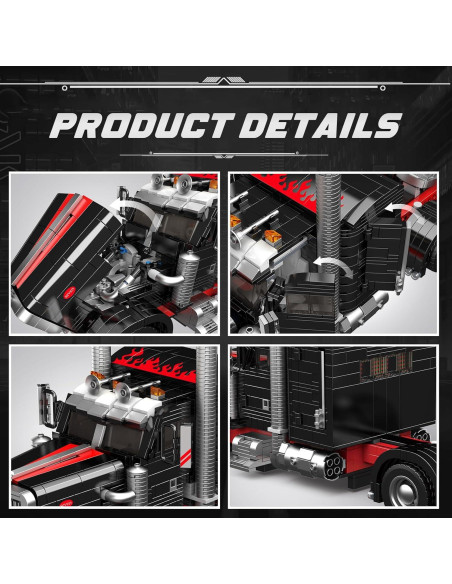 Camión de Remolque Pesado Mould King 10037 1797 Piezas