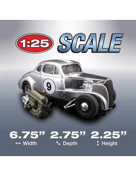 Kit de Modelo AMT Chevy Coupe 1937 1:25 17,15 cm