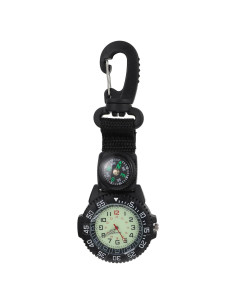 Reloj de bolsillo WRITWAA con brújula y clip para outdoor