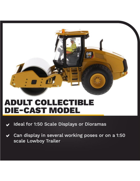 Compactador de Suelo Diecast Masters Caterpillar CS11 GC 1:50