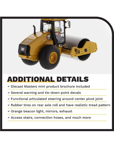 Compactador de Suelo Diecast Masters Caterpillar CS11 GC 1:50