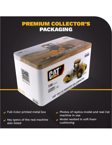 Compactador de Suelo Diecast Masters Caterpillar CS11 GC 1:50