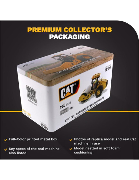 Compactador de Suelo Diecast Masters Caterpillar CS11 GC 1:50