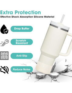 Bota Protectora Silicona 2PCS Airboat para Vasos Stanley 2