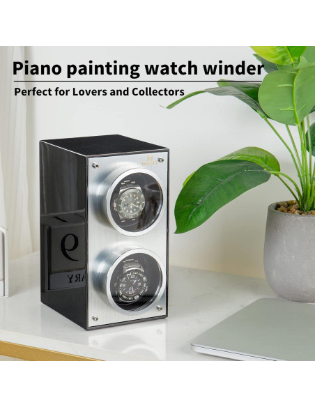 Winder de Reloj Doble MOZSLY con Motor Silencioso y 12 Modos