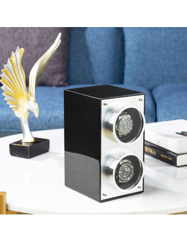 Winder de Reloj Doble MOZSLY con Motor Silencioso y 12 Modos