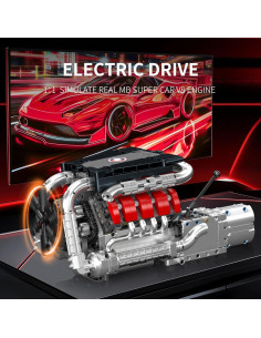 Mould King 10203 Motor V8 Construcción 1169 Piezas STEM 2