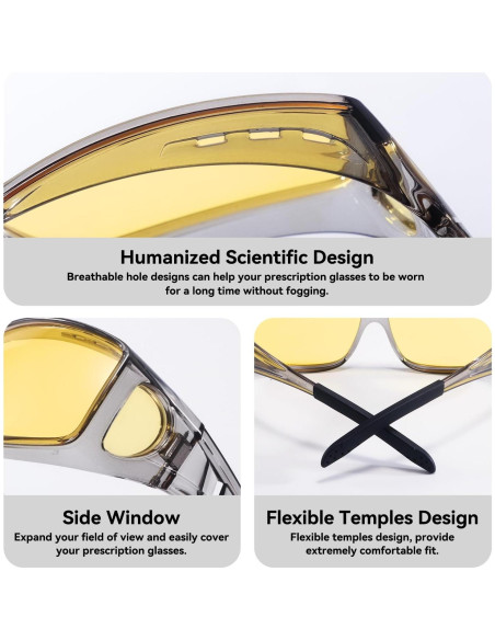 Gafas de Visión Nocturna Dollger para Gafas de Prescripción Gafas de Visión Nocturna Dollger para Gafas de Prescripción