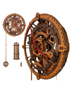 Rompecabezas 3D de Madera WOODEN.CITY Reloj de Pared Vintage 378 Piezas