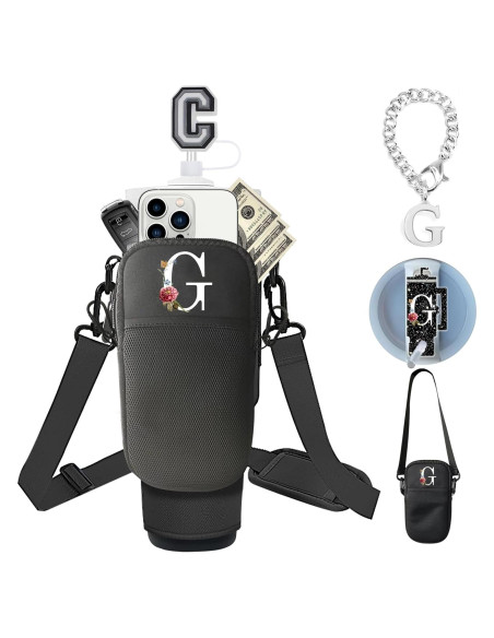 Portabotellas Stanley 40oz/30oz con Correa Ajustable Negro